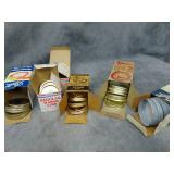 VTG Mason Jar Lids: tin 1-Piece, Reg Lids and Size