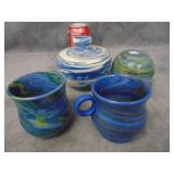 Two Pottery Mugs, and More