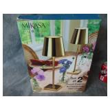 Mikasa Rechargeable LED Lamps, NIB