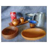 VTG Wood Serving Pieces, Tankard and more