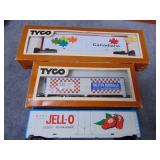 Three HO Train Cars