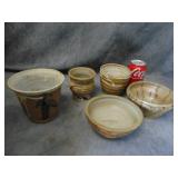 Vtg Pottery Bowls & Pots