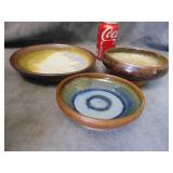 Three VTG Pottery Bowls