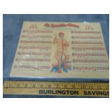 VTG Ronald McDonald Music Sheet