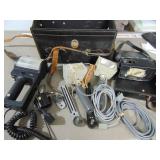 VTG Leather Case, Lights, Cables, Connectors &more