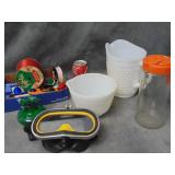 VTG Milkglass, Tang Pitcher US Divers Mask, & more