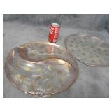 VTG Dorothy Thorpe Glama-Glass Divided Platter  &