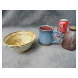 VTG Pottery Mug, Bowl and Jar