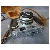 VTG Ricoh 300 35 mm SLR Camera, Leather Case