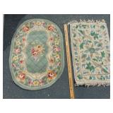 Two Thick Throw Rugs