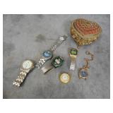 Misc Watches and Small Jewelry Box