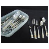 Beautiful Yamazaki Stainless Flatware, 8 of each