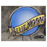 Blue Moon Neon Sign, Flickers when turned on, but