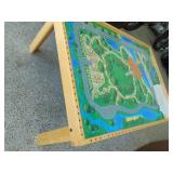 Wood Childs Play Table and 3 Wood Chairs