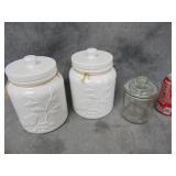 Two Ceramic Canisters