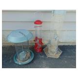 Three Bird Feeders