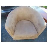 Camel Barrel Chair, clean