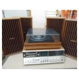 VTG Panasonic Sound System: 4 Speakers, Turntable