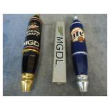 3 Tap Handles: MGD Draft, Miller Lite