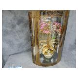 Glass Display with Flower