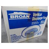 Broan Vertical Dischagre Fan, NIB