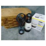 Basket w/Kitchen Items: Egg Cooker, Chopper & more