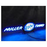VTG Miller Lite Neon Sign, works