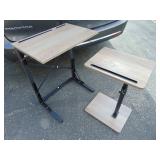 Wood & Metal Sofa Work Table and Foldable Desk