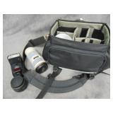 Camera Bag, Canon 70-200mm Lens, and more