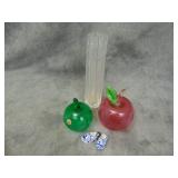 Chrystal Vase, Bell and Apple