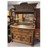 Antique Victorian Oak Sideboard