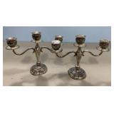 Pair of Sterling Candle Holders