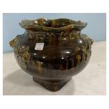 Majolica Style Glazed Vase