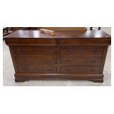 Modern Cherry Double Dresser