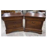 Pair of Modern Cherry Nightstands