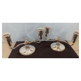 Pair of Fisher Sterling Weighted Candle Holders