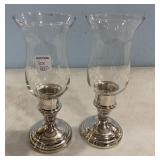 FB Rogers Silver Plate Candle Holders