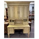 Large Modern French Style Desk Hutch