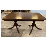 Duncan Phyfe Double Pedestal Dining Table