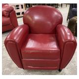 Red Vinyl Arm Chair