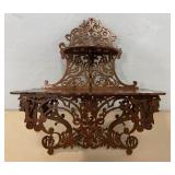 Ornate Wood Carved Wall Shelf
