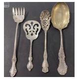 Four Sterling Serving Pieces