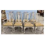 Eight Queen Anne Painted Dining Chairs