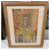 Courtyard of the Union of Argentina Venice Signed