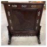 Reproduction Oriental Style Wood Divider Screen