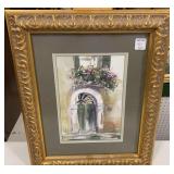 Nel Byrd "Venecian Doorway" Watercolor