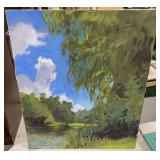 Billy Solitario Painting of City Park