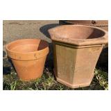 Two Terra Cotta Planters
