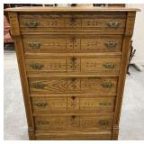 Victorian Style Oak Chest of Drawers