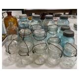 Group of Ball and Atlas Mason Jars
